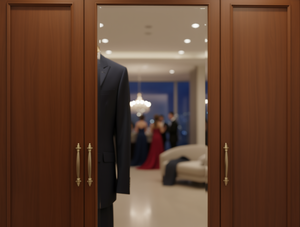 Shiny Elastic <b>Tie</b> 6.5*28cm Burgundy Solid <b>Polyester</b> Pre Tied Formal Caravats - Product Image 2