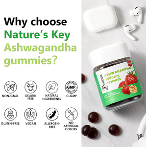 Gomitas de Ashwagandha y Musgo Marino en Oferta, Suplemento Herbal para Mejorar el Sueño, Acelerar el Metabolismo, Reforzar el Sistema Inmunológico, con Pimienta Negra y Vitaminas para Todas las Edades - Product Image 5