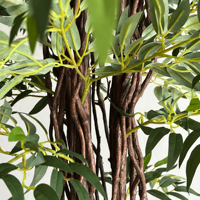 Liffelike 170cm Artificielle Ruscus Feuille Plante En Plastique Faux Arbre Vert avec Pot pour La Décoration De Jardin À La Maison