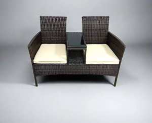 Canapés en osier et rotin PE avec <span class=keywords><strong>table</strong></span> d'appoint pour l'extérieur, chaise <span class=keywords><strong>de</strong></span> jardin, café, <span class=keywords><strong>camping</strong></span>, patio, cour, fête - Product Image 6