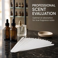 Bandelettes de test de parfum personnalisées avec impression de logo, échantillons de parfum, cartes olfactives, testeurs d'huiles essentielles, emballage en bois