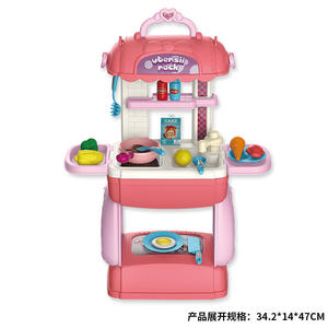 Oyuncak gıda tencere aksesuarları ile çocuklar için mutfak oyna oyna set şef tulumları için Set oyna oyna - Product Image 2