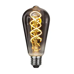 Wholesale Factory Directly ST64 4W Warm White Flexible Led Filament Bulb for Indoor Deco