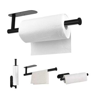 Single Tier Square Shape Non-Punch Self-Adhesive Wall-Mounted Steel Cabinet Kitchen Paper Towel Holder <b>Box</b> <b>Tool</b> Storage Bathroom - Product Image 6