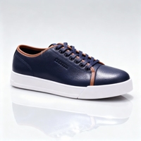 Chaussures de football et de soccer blanches pour hommes, grandes tailles, en PU, nouvelle tendance mode, toutes saisons, plates, à lacets, semelle extérieure en caoutchouc, bout rond