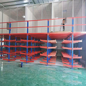 Sistem Rak Lantai Mezzanine Platform Kantor Penyimpanan Bertingkat Gudang Tugas Berat Baja Kustom Harga Pabrik - Product Image 4