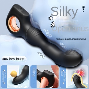 Adult Sex Prostata-Massage gerät Posterior Anus Plug Männlich <span class=keywords><strong>Anal</strong></span> Vibrator <span class=keywords><strong>Dildo</strong></span> 100% Wasserdicht USB Wiederauf ladbar Nicht geschmiert - Product Image 1