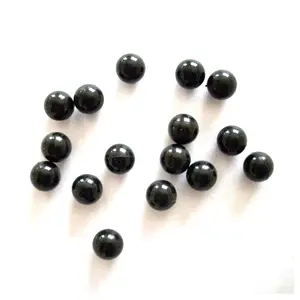 Boule à balles en caoutchouc solide et rigide, noir, pour pistolet, vente en gros,