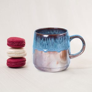 Taza de café grande de cerámica, dorada, rosa, para oficina y hogar, lavavajillas y microondas, novedad de <span class=keywords><strong>2022</strong></span> - Product Image 4
