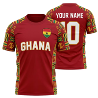 T-shirt Ghana à col rond à prix abordable, maillot Ghana, haut Ghana, t-shirts graphiques, vêtements pour hommes, design de créateur