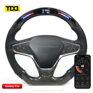 Volante Deportivo de Fibra de Carbono TDD LED para Chevrolet C5 C6 C7 C8 Silverado GMC Cruze Camaro SS, Volante Deportivo Personalizado Original - Product Image 1