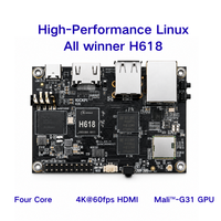 Placa de Desarrollo Allwinner H618, Placa Base Integrada con Linux/Android/Ubuntu para Módulo Central AI/IoT Wi-Fi