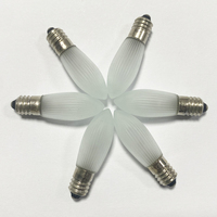 C6 LED Bougeoir Ampoule 8-55V0.1-0.2W E10 LED Pont Type Ampoule E10 LED Givré Ampoule