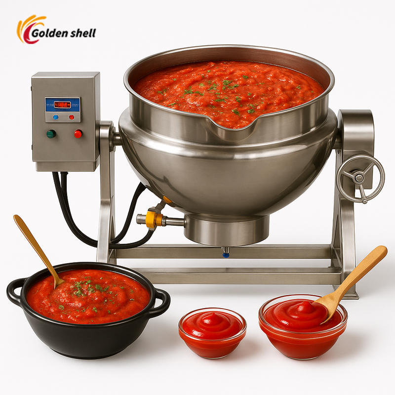 Cooking Double Layered Jacket Kettle Boilers