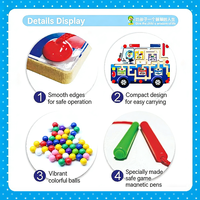 Jouet de labyrinthe magnétique, plateau de labyrinthe en bois camion de pompiers pour enfants, jeu éducatif précoce