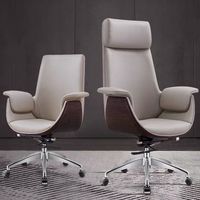 Chaise de bureau confortable, chaise de bureau pour l'étude, chaise de bureau ergonomique à dossier haut, pivotante, design moderne