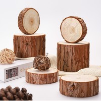 Décoration artisanale DIY pour jardinage et cheminée : Tronc d'arbre, piquets de bois Grandview, boîte mystère pastorale, support de décoration, photographie