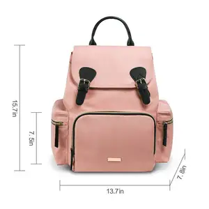 حقيبة الحفاضات Bolsa de panales تصميم جديد بالكامل عالي الجودة مقاوم للماء مصمم حقيبة حمل حقيبة الأم