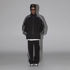 Traje de Hombre Informal de Otoño con Diseño Personalizado, Logotipo Personalizado, Cierre de Cremallera Simple y Holgado - Product Image 4