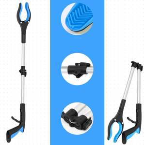 Pinza Pieghevole per Anziani, Strumento di Presa per Raccogliere Rifiuti con Rotazione a 360° °   Pinza Girevole Estensibile con Magnete - Product Image 2
