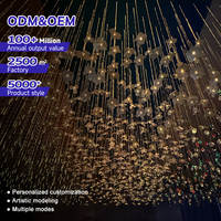 Lustre LED suspendu en fibre optique PMMA, design floral artistique personnalisé, pour projets immobiliers, galeries d'exposition et clubs d'affaires