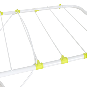Usine <span class=keywords><strong>pas</strong></span> <span class=keywords><strong>cher</strong></span> prix haute qualité balcon sèche-<span class=keywords><strong>linge</strong></span> support réglable pliant fer Tubes vêtements étendoir - Product Image 4