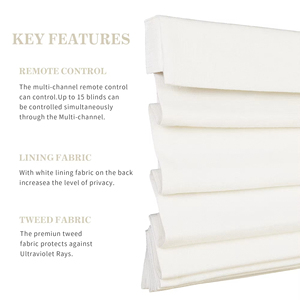 Store enrouleur intelligent occultant SAMADHI pour chambre à coucher, électrique avec télécommande, stores motorisés d'intérieur - Product Image 5