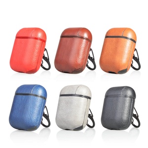 2019 fábrica de OEM <span class=keywords><strong>PC</strong></span> PU Funda de cuero para <span class=keywords><strong>Apple</strong></span> auriculares funda de silicona para iphone Earpod auriculares inalámbricos - Product Image 1