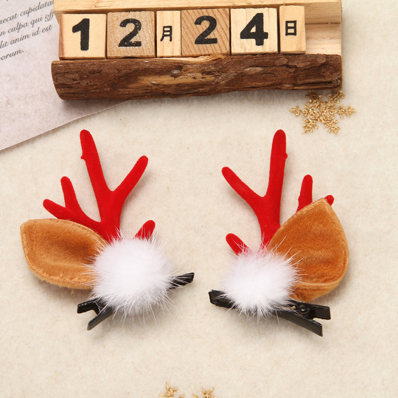 Mink Hair Clip (Red)