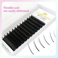 Extensions de cils en volume de camélia de qualité supérieure, longueur mixte, facile à éventailer, floraison rapide, fournitures en gros