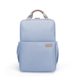 Laptop Backpack Light Blue Solid Color 8 Inch <b>Computer</b> <b>Bag</b> For Travel Leisure Outdoor Use - Product Image 1
