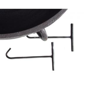 Party-Topf im amerikanischen Stil im Freien Metall Gusseisen Vor gewürzte Camping pfanne Großer Suppen topf ohne Topf deckel - Product Image 5