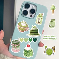 Pack d'autocollants d'été Matcha, autocollant imperméable en vinyle pour bouteille d'eau, scrapbook, journal pour ordinateur portable, fête, salle de classe