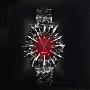 Montre gothique Y2K personnalisée en albâtre avec mouvement à quartz pour homme, décoration unique, montre-bracelet à griffes, style gothique, fabrication artisanale - Product Image 2