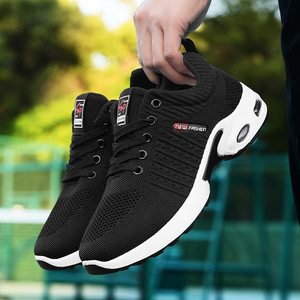 Zapatillas para correr con amortiguación de aire, superficie de malla transpirable, antideslizantes y resistentes al desgaste para entrenamiento físico al aire libre. - Product Image 3