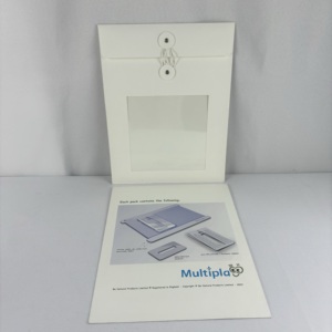 Personnalisé <span class=keywords><strong>A4</strong></span> A3 papier kraft fenêtre transparente chaîne noire blanc Document porte-fichier enveloppes <span class=keywords><strong>pour</strong></span> carte de visite lettre Document - Product Image 2