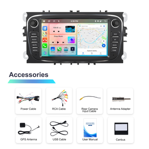 วิทยุติดรถยนต์ระบบแอนดรอยด์ไร้สาย7 ''6 + 128GB Android Car Play Android Auto GPS WiFi FM RDS สำหรับ Ford Focus/S-max/ Mondeo 9 /galaxy/C-MAX - Product Image 6