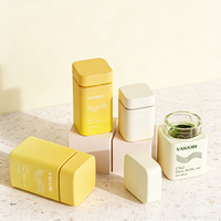 Bouteille carrée en verre de 60 ml, 90 ml, 120 ml avec couvercle en plastique, couleur dégradée, pot à suppléments, conteneur à pilules de forme carrée, vente en gros
