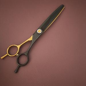 Ciseaux à effiler courbés Jy 7 pouces en acier inoxydable 440C pour toilettage des animaux - Product Image 2