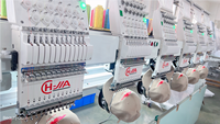 CHUANGJIA — tube/t-shirt/chapeau, machine à broderie, 6 têtes, 12 aiguilles