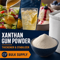 Gomme xanthane en poudre, ingrédient de contrôle de la viscosité pour additifs alimentaires, emballage personnalisé, stock local aux États-Unis, vente en gros