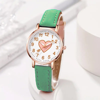 Nouvelle montre pour enfants avec cadran en forme de cœur, montre tendance pour étudiantes, montre simple pour filles, montre pour petite amie, Orologio Donna