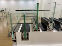 Profilé en U en aluminium pour garde-corps en verre, compatible avec le verre trempé de 8 mm, 10 mm, 12 mm, système de support pour garde-corps en verre structurel