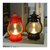 Support suspendu en verre creux en métal Vintage, lanterne décorative, décoration créative, cadeau, lampe artisanale