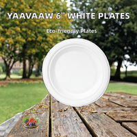 Assiettes jetables en canne à sucre de 10 pouces, robustes, compostables, écologiques, modernes, fabriquées par Shandong-Just Bio Disposable