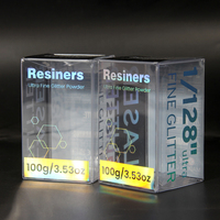 Boîte en plastique PET transparente personnalisée avec boîte en acétate argentée au laser pour cosmétiques et jouets