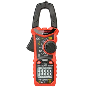CE RoHS Certificate HABOTEST HT206D 6000 Counts clamp meter ac dc automatic digital with True RMS