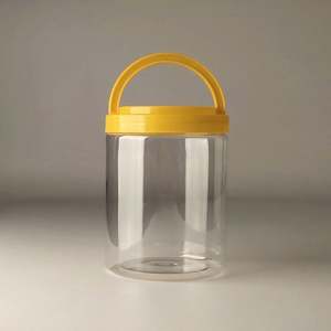 Bocaux de stockage cosmétiques en plastique PET transparent à large ouverture de 300 ml, 500 ml, 1000 ml avec bouchon à vis en aluminium pour crème de soin de la peau - Product Image 4