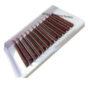 Eyelash Extensions Individual Colored Eyelashes False Mink Eyelashes Color Lashes Purple Blue Brown Green Red White Pink Yellow