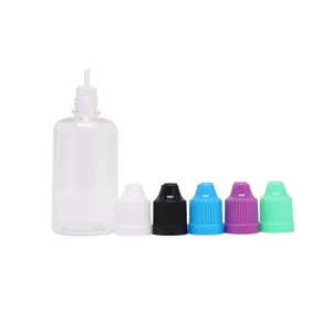 5 ml 10 ml 15 ml 20 ml 30 ml 50 ml leere PET-Tropfflasche Augentropfen Ätherisches Öl Flaschen verschiedene Farben von Deckeln